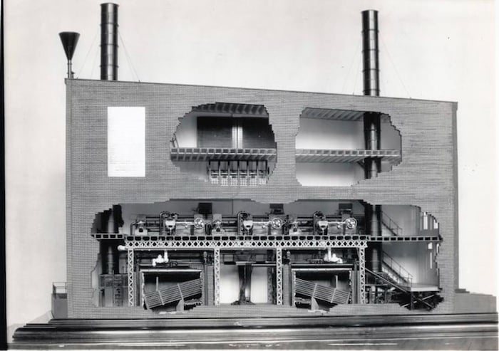 第一款商业电厂珍珠街站模型。